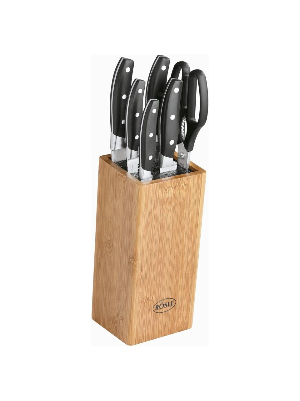Rösle Messer Cuisine mit Messerblock, 7er-Set, Set in verschiedenen Größen 1 Rösle Messer Cuisine mit Messerblock, 7er-Set, Set in verschiedenen Größen