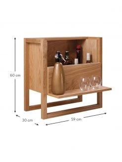 Woodman Mini-Bar NewEst aus Eichenholz, B 59 x H 60 cm 8 Woodman Mini-Bar NewEst aus Eichenholz, B 59 x H 60 cm -Küche Geschäft Mini Bar NewEst aus Eichenholz 2