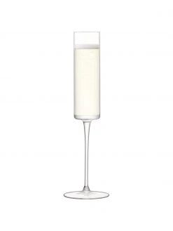 Lsa International Mundgeblasene Champagnergläser Otis, 4 Stück, Ø 7 x H 26 cm, 150 ml -Küche Geschäft Mundgeblasene Champagnerglaser Otis 4 Stuck 3