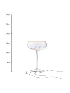 Lsa International Mundgeblasene Champagnerschalen Pearl mit schimmerndem Perlmuttglanz, 4 St&uuml;ck, Ø 11 x H 16 cm, 300 mlNur noch 1 Artikel verfügbar -Küche Geschäft Mundgeblasene Champagnerschalen Pearl mit schimmerndem Perlmuttglanz 4 Stuck 2