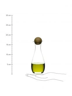 Mundgeblasene Essig- und Öl-Spender Eden mit Holzdeckel, 2er-Set, Ø 8 x H 19 cm 6 Mundgeblasene Essig- und Öl-Spender Eden mit Holzdeckel, 2er-Set, Ø 8 x H 19 cm -Küche Geschäft Mundgeblasene Essig und Ol Spender Eden mit Holzdeckel 2er Set 2