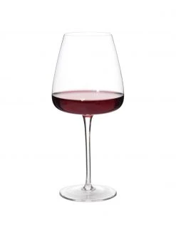 Westwing Collection Mundgeblasene Rotweingläser Ellery, 4 Stück, Ø 11 x H 23 cm