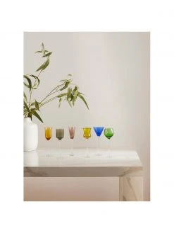 Mundgeblasene Schnapsgläser Lyngby in Bunt, 6er-Set, Ø 5 x H 16 cm, 25 - 50 ml 2 Mundgeblasene Schnapsgläser Lyngby in Bunt, 6er-Set, Ø 5 x H 16 cm, 25 - 50 ml -Küche Geschäft Mundgeblasene Schnapsglaser Lyngby in Bunt 6er Set 2