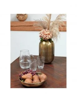 Broste Copenhagen Mundgeblasene Wassergl&auml;ser Hammered mit unebener Oberfl&auml;che, 4 St&uuml;ck, Ø 9 x H 14 cm, 400 ml -Küche Geschäft Mundgeblasene Wasserglaser Hammered mit unebener Oberflache 4 Stuck 3