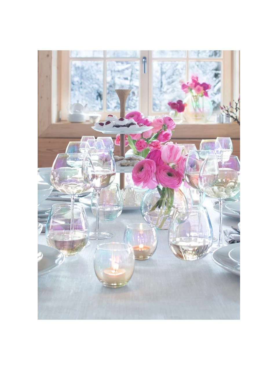 Lsa International Mundgeblasene Wassergläser Pearl mit schimmerndem Perlmuttglanz, 4 Stück, Ø 9 x H 10 cm, 425 ml 2 Lsa International Mundgeblasene Wassergläser Pearl mit schimmerndem Perlmuttglanz, 4 Stück, Ø 9 x H 10 cm, 425 ml – Bild 2