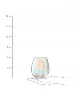Lsa International Mundgeblasene Wassergläser Pearl mit schimmerndem Perlmuttglanz, 4 Stück, Ø 9 x H 10 cm, 425 ml 8 Lsa International Mundgeblasene Wassergläser Pearl mit schimmerndem Perlmuttglanz, 4 Stück, Ø 9 x H 10 cm, 425 ml -Küche Geschäft Mundgeblasene Wasserglaser Pearl mit schimmerndem Perlmuttglanz 4 Stuck 3