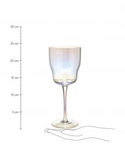 Westwing Collection Mundgeblasene Weingläser Juno mit Rillenrelief und Perlmuttglanz, 4 Stück, Ø 9 x H 21 cm 3 Westwing Collection Mundgeblasene Weingläser Juno mit Rillenrelief und Perlmuttglanz, 4 Stück, Ø 9 x H 21 cm -Küche Geschäft Mundgeblasene Weinglaser Juno mit Rillenrelief und Perlmuttglanz 4 Stuck 3