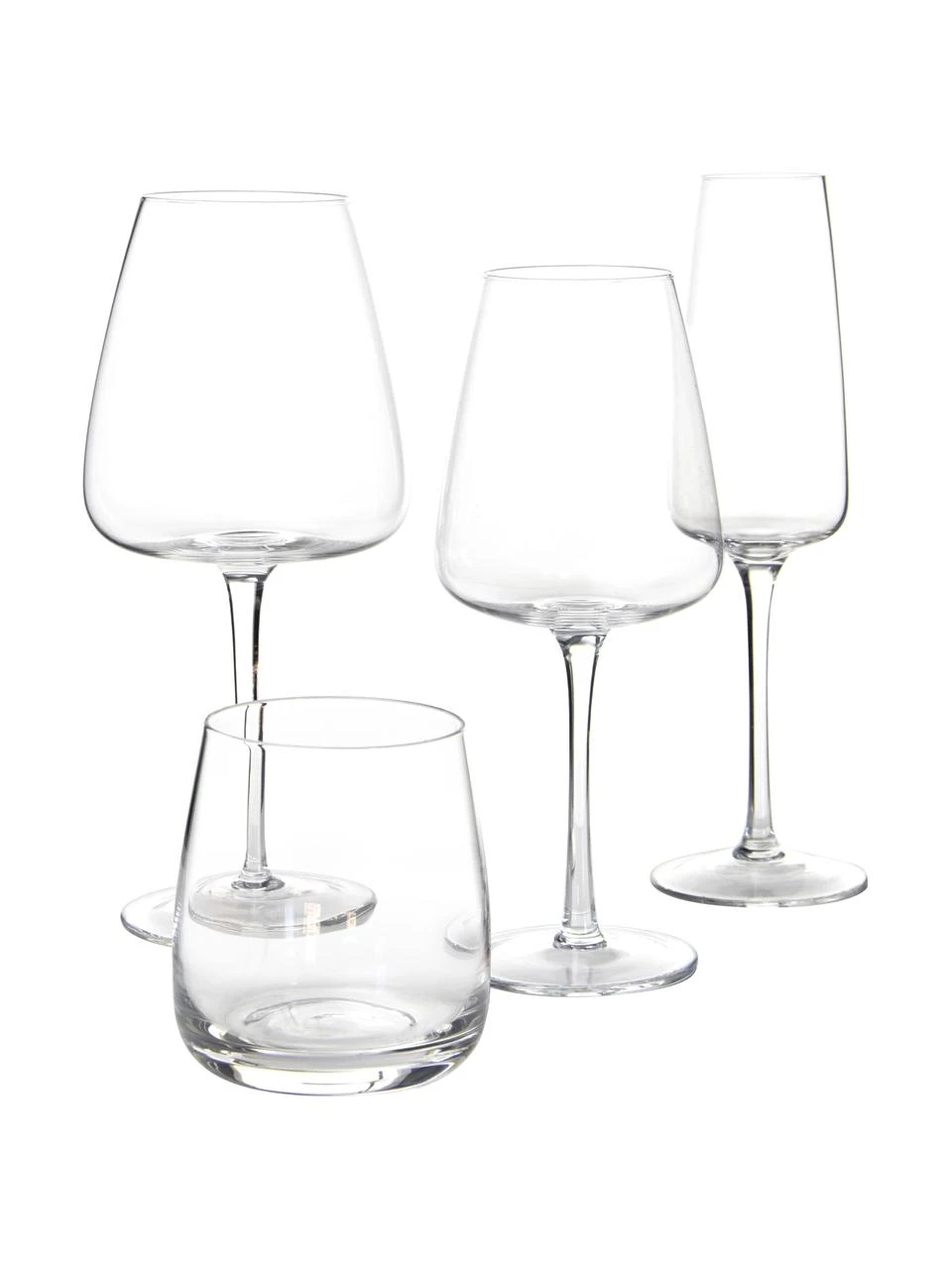 Mundgeblasene Weißweingläser Ellery, 4 Stück, Glas, Transparent, Ø 9 x H 21 cm Westwing Collection Mundgeblasene Weißweingläser Ellery, 4 Stück, Ø 9 x H 21 cm -Küche Geschäft Mundgeblasene Weissweinglaser Ellery 4 Stuck 4