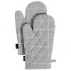 Ladelle Ofenhandschuhe Eco Check in Grau, 2 St&uuml;ck, B 18 x L 33 cm