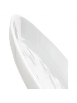 Ovale Frühstücksteller Porcelino mit unebener Oberfläche, 4 Stück, L 23 x B 19 cm -Küche Geschäft Ovale Fruhstucksteller Porcelino mit unebener Oberflache 4 Stuck 5