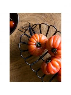 Andrea House Ovaler Aufbewahrungskorb Merli in Schwarz, B 29 x H 19 cm -Küche Geschäft Ovaler Aufbewahrungskorb Merli in Schwarz 4