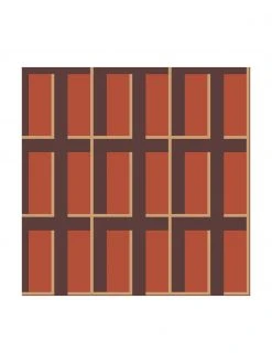 Broste Copenhagen Papier-Servietten Isa in Rot, 12 Stück, B 33 x L 33 cm