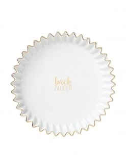 Räder Porzellan-Backform Christmas in Weiß, Ø 28 x H 4 cm