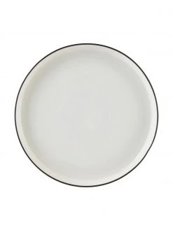 Westwing Collection Porzellan Frühstücksteller Facile Ø 20 cm mit schwarzem Rand, 2 Stück, Ø 20 x H 2 cm -Küche Geschäft Porzellan Fruhstucksteller Facile O 20 cm mit schwarzem Rand 2 Stuck 5