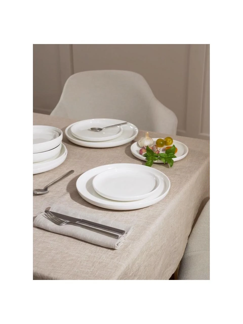 Porzellan Geschirrset Nessa, 4 Personen (12-tlg.), Porzellan, Weiß, Set mit verschiedenen Größen Westwing Collection Porzellan Geschirrset Nessa, 4 Personen (12-tlg.), Set mit verschiedenen Größen -Küche Geschäft Porzellan Geschirrset Nessa 4 Personen 12 tlg 2