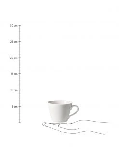 Villeroy & Boch Porzellan-Kaffeetasse Organic in Weiß, Ø 10 x H 7 cm, 270 ml -Küche Geschäft Porzellan Kaffeetasse Organic in Weiss 2