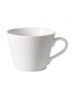Villeroy & Boch Porzellan-Kaffeetasse Organic in Weiß, Ø 10 x H 7 cm, 270 ml