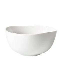 Villeroy & Boch Porzellan-Schälchen Organic in Weiß mit organischem Rand, Ø 15 cm