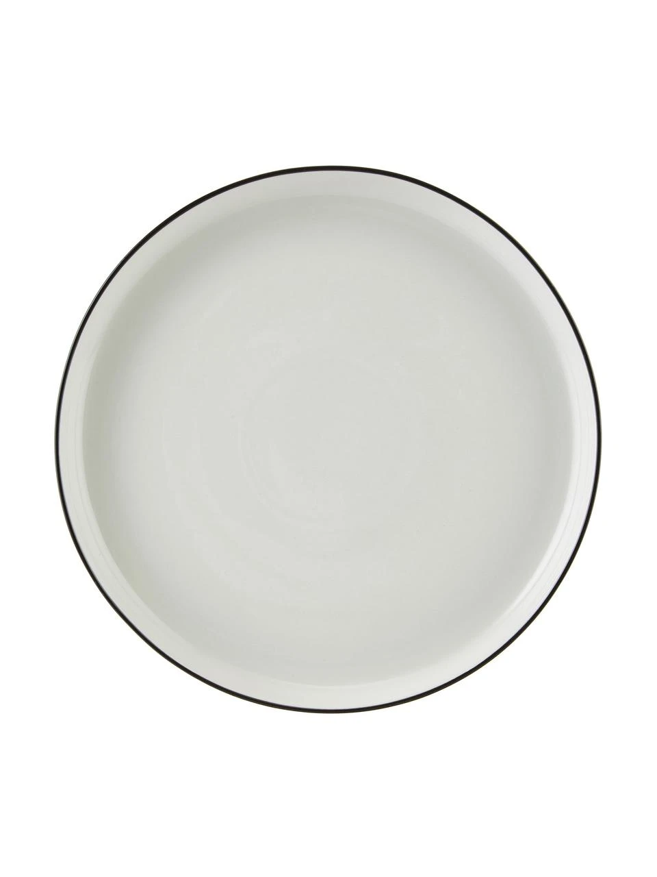 Westwing Collection Porzellan Speiseteller Facile Ø 25 cm mit schwarzem Rand, 2 Stück, Ø 25 x H 3 cm 5 Westwing Collection Porzellan Speiseteller Facile Ø 25 cm mit schwarzem Rand, 2 Stück, Ø 25 x H 3 cm – Bild 5