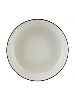 Westwing Collection Porzellan Suppenteller Facile Ø 18 cm mit schwarzem Rand, 2 Stück, Ø 18 x H 6 cm 4 Westwing Collection Porzellan Suppenteller Facile Ø 18 cm mit schwarzem Rand, 2 Stück, Ø 18 x H 6 cm -Küche Geschäft Porzellan Suppenteller Facile O 18 cm mit schwarzem Rand 2 Stuck 4