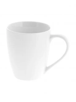 Westwing Collection Porzellan-Tassen Delight in Weiß, 2 Stück, Ø 9 x H 10 cm, 350 ml