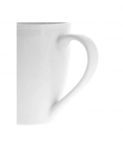 Westwing Collection Porzellan-Tassen Delight in Wei&szlig;, 2 St&uuml;ck, Ø 9 x H 10 cm, 350 ml -Küche Geschäft Porzellan Tassen Delight in Weiss 2 Stuck 4