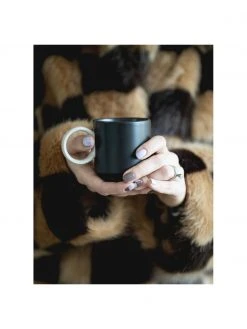 By On Porzellan-Tassen Noor in Schwarz/Beige, 2 Stück, Ø 8 x H 8 cm, 250 ml -Küche Geschäft Porzellan Tassen Noor in SchwarzBeige 2 Stuck 4