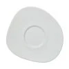 Villeroy & Boch Porzellan-Untertasse Organic in Wei&szlig; mit organischem Rand, L 18 x B 16 cm