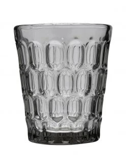 Cote Table Robuste Wassergläser Optic in Grau mit Relief, 6 Stück, Ø 9 x H 11 cm, 250 mlNur noch wenige verfügbar -Küche Geschäft Robuste Wasserglaser Optic in Grau mit Relief 6 Stuck 3