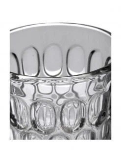 Cote Table Robuste Wassergläser Optic in Grau mit Relief, 6 Stück, Ø 9 x H 11 cm, 250 mlNur noch wenige verfügbar -Küche Geschäft Robuste Wasserglaser Optic in Grau mit Relief 6 Stuck 4