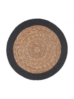 BUTLERS Runde Seegras-Tischsets Sauvage, 2 Stück, Ø 38 cm