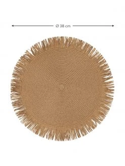 Villa D'Este Home Tivoli Runde Tischsets Chocolate aus Papierfasern, 4er-Set, Ø 38 cmNur noch wenige verfügbar -Küche Geschäft Runde Tischsets Chocolate aus Papierfasern 4er Set 2