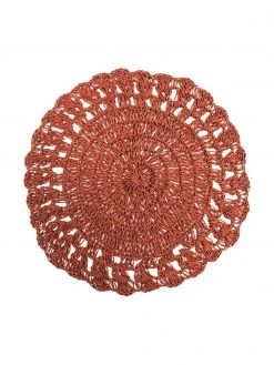 Villa D'Este Home Tivoli Runde Tischsets Chocolate aus Papierfasern, 6er-Set, Ø 38 cm -Küche Geschäft Runde Tischsets Chocolate aus Papierfasern 6er Set 5