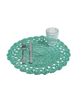 Villa D'Este Home Tivoli Runde Tischsets Oceanic aus Papierfasern, 6er-Set, Ø 38 cm -Küche Geschäft Runde Tischsets Oceanic aus Papierfasern 6er Set 2