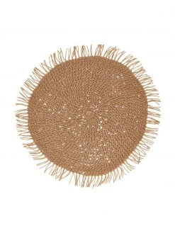 Cote Table Runde Tischsets Tressine aus Papierfasern, 6 Stück, Ø 38 cm