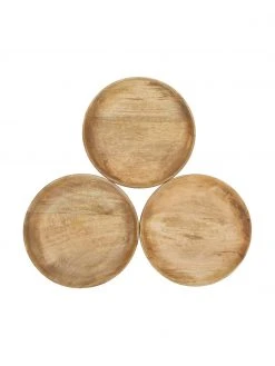 BUTLERS Rundes Deko-Tablett Forest aus Holz, Ø 30 cm, Ø 30 cm -Küche Geschäft Rundes Deko Tablett Forest aus Holz O 30 cm 3