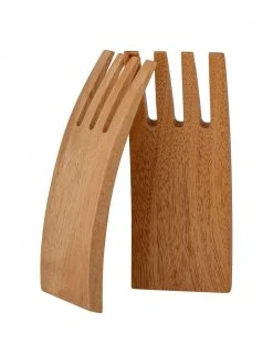 Bloomingville Salatbesteck Zaza aus Mahagoniholz, 2-er Set, L 15 cm