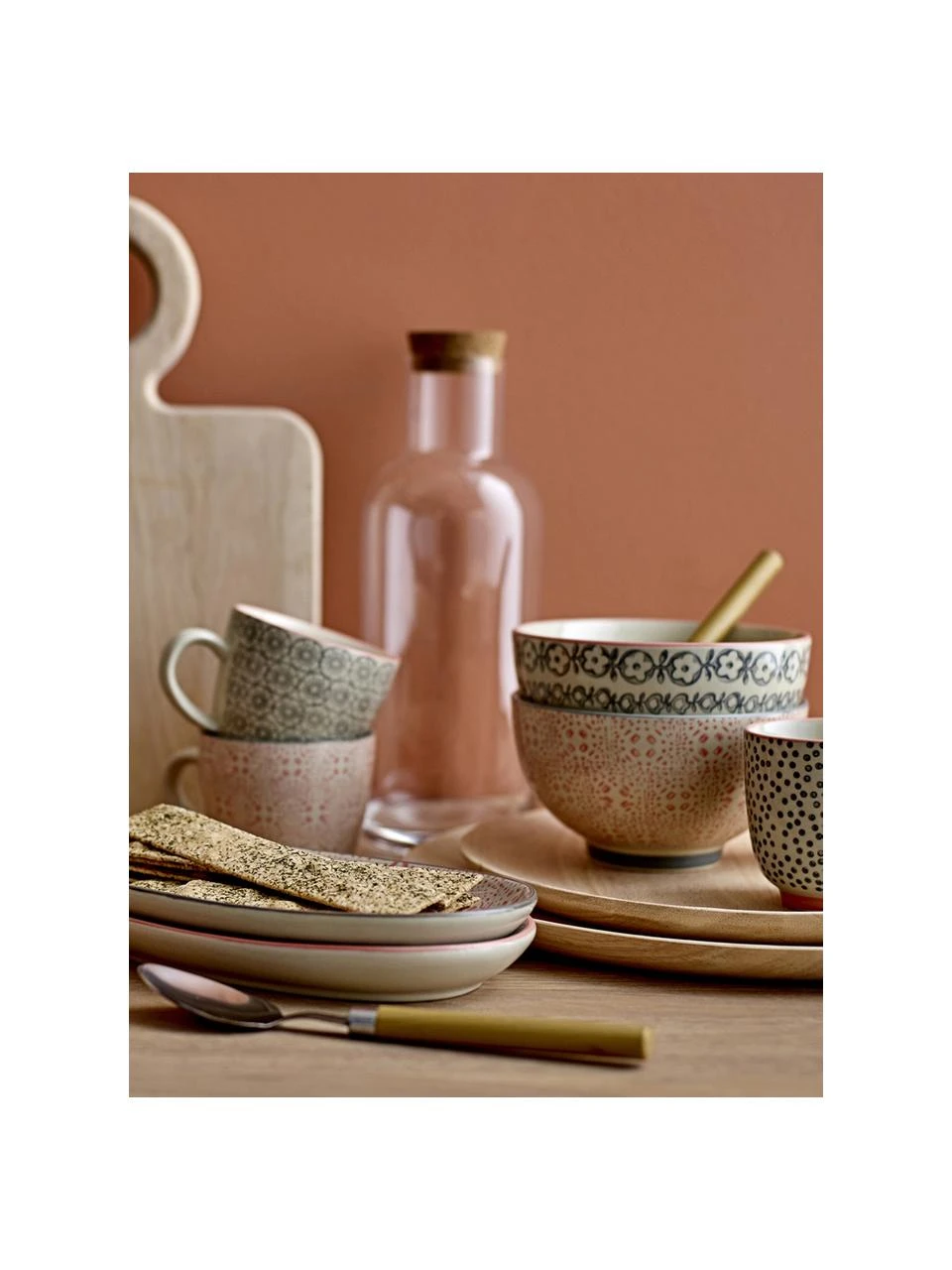 Bloomingville Schälchen Cécile mit kleinem Muster, 4er-Set, Ø 13 x H 8 cm 2 Bloomingville Schälchen Cécile mit kleinem Muster, 4er-Set, Ø 13 x H 8 cm – Bild 2