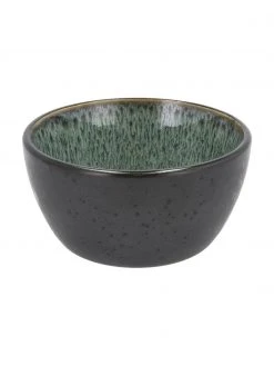 Bitz Schälchen Gastro aus Steingut in Schwarz/Grün, 2 Stück, Ø 12 x H 6 cm