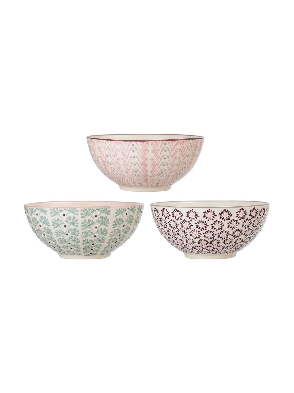 Bloomingville Schälchen Maya mit kleinem Muster, 3er-Set, Ø 17 x H 8 cm 1 Bloomingville Schälchen Maya mit kleinem Muster, 3er-Set, Ø 17 x H 8 cm