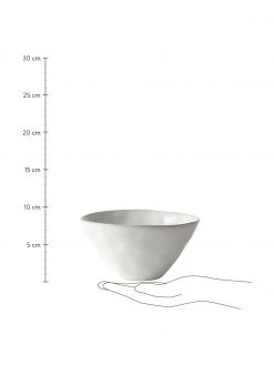 Dutch Rose Schalen White Organic aus Steingut in Wei&szlig;, 4 St&uuml;ck, Ø 14 x H 7 cmNur noch wenige verfügbar -Küche Geschäft Schalen White Organic aus Steingut in Weiss 4 Stuck 2