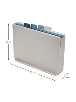 Joseph Joseph Schneidebretter Index Editions mit Halterung, 4 Stück, B 35 x H 27 cmNur noch wenige verfügbar 8 Joseph Joseph Schneidebretter Index Editions mit Halterung, 4 Stück, B 35 x H 27 cmNur noch wenige verfügbar -Küche Geschäft Schneidebretter Index Editions mit Halterung 4 Stuck 2