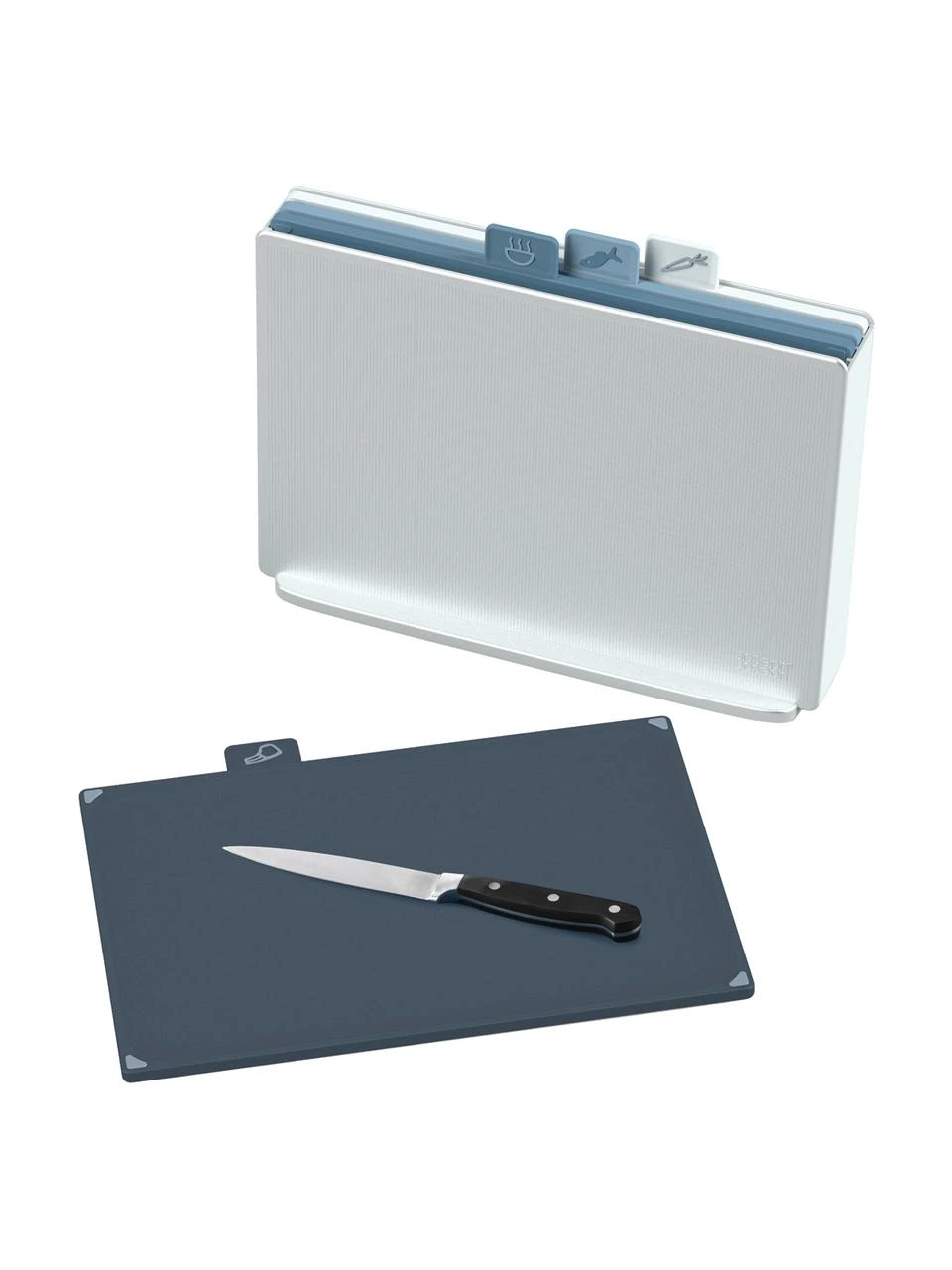 Joseph Joseph Schneidebretter Index Editions mit Halterung, 4 Stück, B 35 x H 27 cmNur noch wenige verfügbar 4 Joseph Joseph Schneidebretter Index Editions mit Halterung, 4 Stück, B 35 x H 27 cmNur noch wenige verfügbar – Bild 4