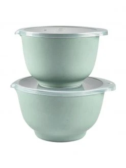 Rosti Schüssel-Set Margrethe in Hellgrün mit Deckel, 2-tlg., Set mit verschiedenen Größen