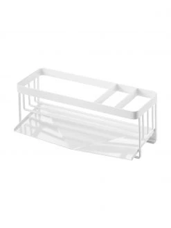 Yamazaki Schwamm- & Flaschenhalter Tower in Weiß, B 25 x H 10 cm