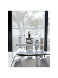 Yamazaki Schwamm- & Flaschenhalter Tower in Weiß, B 25 x H 10 cm -Küche Geschäft Schwamm and Flaschenhalter Tower in Weiss 5