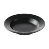 Schwarze Suppenteller Groove mit Rillenstruktur, 4 St&uuml;ck, Ø 23 x H 4 cm
