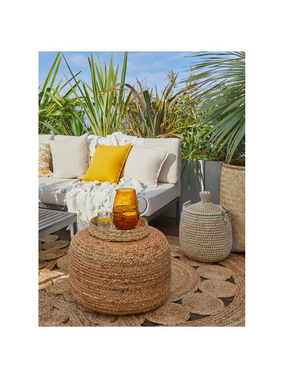 Seegras Deko-Tablett-Set Paola, 2-tlg., Ø 30 cm, Set mit verschiedenen Größen 3 Seegras Deko-Tablett-Set Paola, 2-tlg., Ø 30 cm, Set mit verschiedenen Größen – Bild 3