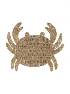 Cote Table Seegras-Tischset Crab in Krebsform, B 38 x L 48 cm