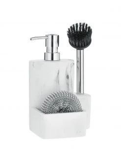 Andrea House Seifenspender Galia in Weiß, 3er-Set, B 24 x H 12 cm